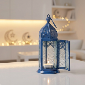 Lanternes à bougies marocaines en métal pour la décoration de la maison et les événements du Ramadan 2027 - Product Image 1