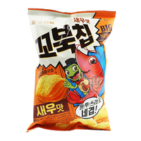 Chips de tortue coréennes Orion, saveur soupe de maïs, K-Munchies, collations croustillantes au maïs coréen, saveur exotique