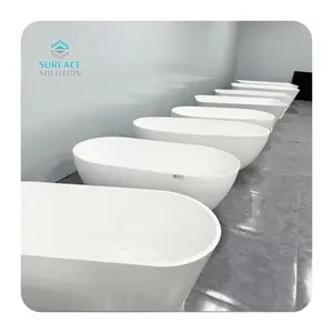 Vasca da bagno Freestanding in plastica per adulti in acrilico vasca da bagno bianca vasca idromassaggio