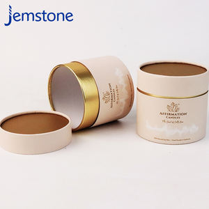 Envases de cartón kraft sostenible en forma de tubo cilíndrico para velas, arena, cera, bloques de cera, serie de velas de regalo - Product Image 3