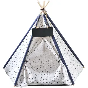 Wholesale Factory Outdoor Camping China Portable Pet Dog Cat Teepee Bed Tent For Dogs