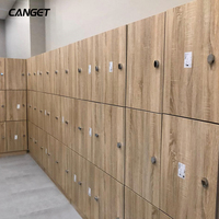 Casier de gym compact personnalisé en HPL pour école