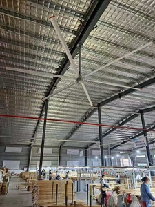 Moteur PMSM IE5 pour ventilateurs de plafond industriels HVLS de 7,3 m (24 pieds), alimentation CA, 380 V, pour usine laitière, en alliage d'aluminium et de magnésium - Product Image 3