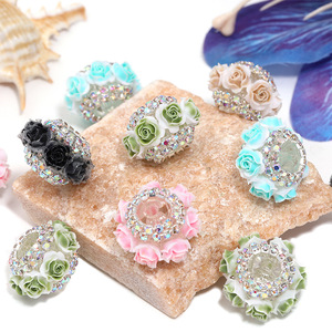 Nuevas ruedas rosas de resina, cuentas de Camelia Zhushan, industria pesada, bricolaje, cuentas hechas a mano, decoración de joyas - Product Image 5