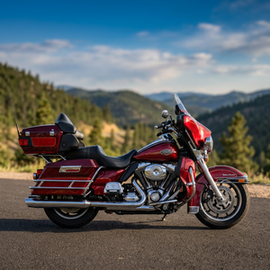 มอเตอร์ไซค์มือสองปี 2008 รุ่น Custom Electra Glide Ultra Classic Cruiser พรีเมียมทัวริ่ง สำหรับการเดินทางไกล สะดวกสบาย ผลิตในสหรัฐอเมริกา - Product Image 3