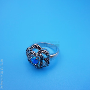Flower Shaped <b>Crystal</b> <b>Ring</b> Claw Setting Customizable Color Everyday Wear Jewelry - Product Image 4