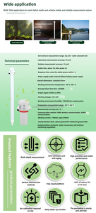 Xph thông minh nông nghiệp độ ẩm đất mét đa độ sâu lược phân tích đất Ống cảm biến nhiệt độ - Product Image 4