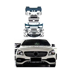 Kit carrosserie pour <span class=keywords><strong>Mercedes</strong></span>-Benz, mise à niveau de la Classe <span class=keywords><strong>CLA</strong></span> W117 2014-2018 vers la Classe <span class=keywords><strong>CLA</strong></span> A45 <span class=keywords><strong>2020</strong></span>, nouveau système de carrosserie, pare-chocs avant, pare-chocs arrière - Product Image 1