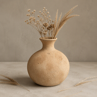 Vase à fleurs en céramique ARM LVG, décoration moderne pour la maison, poterie rustique mate mouchetée, style bohème Wabi-Sabi, pots pour plantes, conteneur floral