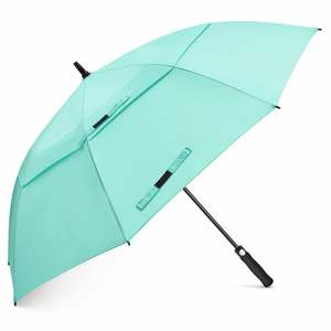 Factory Wholesale Custom Logo Prints <b>Large</b> Double Canopy Vented Windproof Branded Golf <b>Umbrella</b> Promotional Straight <b>Umbrella</b> - Product Image 2