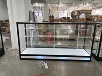 Vitrine de magasin de tabac avec boîte à lumière, vitrine en verre à vision complète, vitrine verrouillable, meuble d'exposition pour magasin de tabac