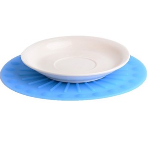 Silicone Heat Insulating Placemat Round Sunflower Pattern Non Slip Anti Scalding Table <b>Mat</b> High Temperature Resistant - Product Image 2