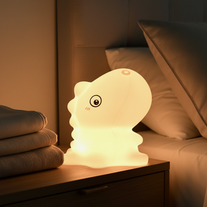 Lampe de chevet en silicone <span class=keywords><strong>LED</strong></span> pour <span class=keywords><strong>lit</strong></span> de bureau, veilleuse dinosaure avec 7 couleurs - Product Image 4