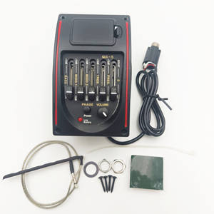 Ecualizador <span class=keywords><strong>de</strong></span> Guitarra HIVE QS-5, Preamplificador <span class=keywords><strong>de</strong></span> 5 Bandas con Afinador para Guitarra Acústica - Product Image 1