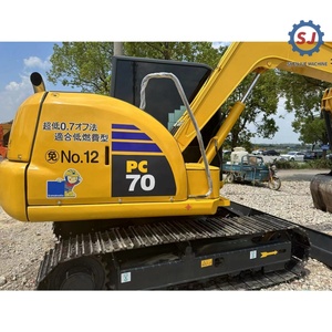 Excavatrice sur chenilles Komatsu PC70 d'occasion d'origine japonaise pour l'exploitation minière |   Moteur, boîte de vitesses et pompe d'occasion en excellent état de 7 tonnes |   Vente en bon état - Product Image 4