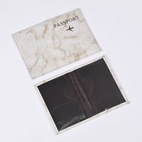 Harga Pabrik FanRong Sampul Paspor Marmer Pastel Modern Dompet Perjalanan Kulit PU Lembut Buatan Tangan Portabel Sutra Promosi