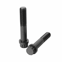 Pernos de Brida de 12 Puntas IFI115 SAE J58, Óxido Negro, Grado 12.9, Grado 10, Rosca Completa, Rosca Gruesa, Pernos de Rueda para Automóviles UNC UNF