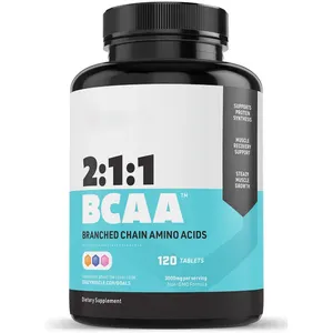 OEM BCAA 2:1:1 suplemen nutrisi olahraga pertumbuhan otot latihan penurunan berat badan perawatan kesehatan BCAA Pills