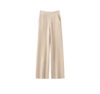 Pantalons en cachemire pour femmes OEM & ODM de Mongolie intérieure, pantalons décontractés en cachemire à jambe droite, pantalons d'hiver en cachemire, vente directe d'usine
