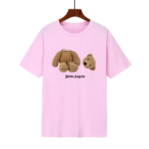 เสื้อยืดแขนสั้นลายตัวอักษร PALM Bear Angel BEARANGELS <span class=keywords><strong>หมี</strong></span>เท็ดดี้หัวขาด สำหรับผู้ชายและผู้หญิง ผ้าฝ้าย นำเข้าจากต่างประเทศ - Product Image 4
