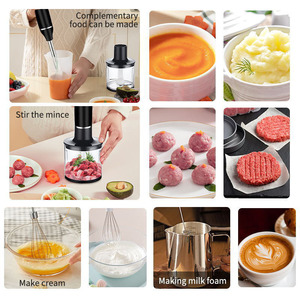 Batidora de mano 800W 5 en 1 con batidor de alambre de acero inoxidable para comida de bebé, carne, zumos y cocina - Product Image 3