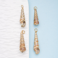 Coquille de conque naturelle Coquille d'ormeau Oncomelania Glabra Pendentif Bijoux DIY Bracelet Carillon à vent Collier pour femmes et hommes