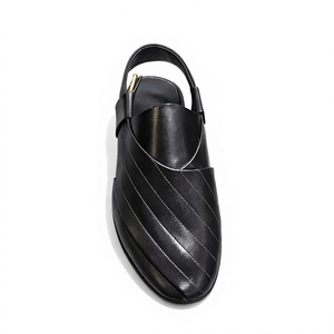Leather Mules Peep Toe Genuine Leather Upper Genuine Leather Outsole Classic Style Slip-On All Seasons Cushioned Breathable - Product Image 1