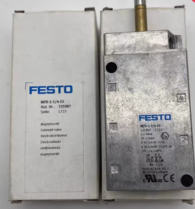 Válvula Solenoide Original Festos MFH-5-1/4-S 10349, 5/2 Vías, Monostable, Pilotaje Externo G1/4, Neumática - Product Image 1