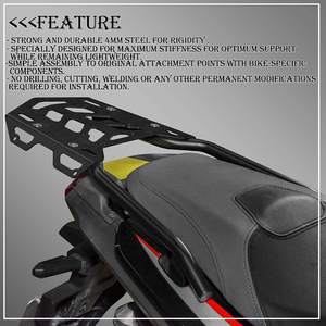 XXUNMoto en alliage d'aluminium porte-bagages porte-bagages arrière étagère de raquette pour <span class=keywords><strong>Honda</strong></span> <span class=keywords><strong>ADV</strong></span> <span class=keywords><strong>150</strong></span> ADV150 <span class=keywords><strong>2019</strong></span> 2020 2021 2022 2023 - Product Image 6