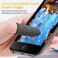 Guantes para Dedos para Juegos PUBG Mobile, Antideslizantes, Anti-Sudor, Ultrafinos, Transpirables, de Alta Sensibilidad, con 18 Fibras de Cobre en las Puntas de los Dedos