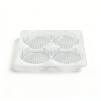 Barquette alimentaire carrée transparente en plastique PET écologique sans BPA, adaptée au congélateur, pour emballage personnalisé
