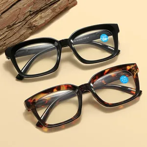 2025 nueva moda marco grande Anti-Luz Azul HD <span class=keywords><strong>presbicia</strong></span> <span class=keywords><strong>gafas</strong></span> de lectura para hombres y mujeres con brazos de resorte - Product Image 1