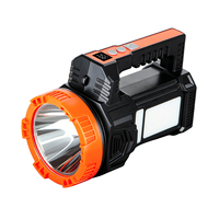 Lampe torche rechargeable solaire avec lumière latérale COB, affichage numérique, batterie externe pour le camping, les situations d'urgence et les secours