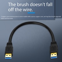 Cable de Datos USB 3.0 Macho a Macho, Caja para Disco Duro Externo, Cable de Conexión de Transmisión de Alta Velocidad, Cable de Copia USB de Doble Cabeza