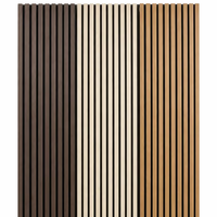 Panneau mural acoustique en bois à lattes - Isolation phonique moderne pour hôtel, appartement et hôpital