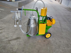 <strong>Farm</strong> Equipment Stainless Single Bucket Cow <strong>Milking</strong> <strong>Machine</strong> with 25L Stainless Milk Bucket - Product Image 5
