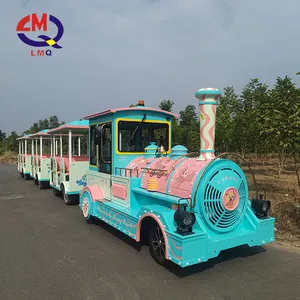 Hạnh Phúc trẻ em trò chơi thực sự đào tạo mô hình trackless Train cho đường phố vui chơi giải trí trẻ em đào tạo nóng bán