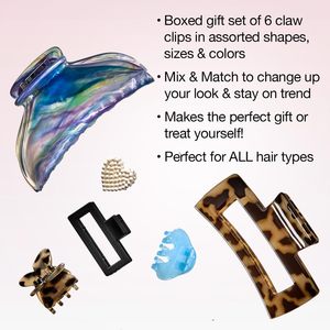 Set de Regalo Casual Scunci <span class=keywords><strong>Conair</strong></span> de 6 Piezas con <span class=keywords><strong>Pinzas</strong></span> <span class=keywords><strong>para</strong></span> el <span class=keywords><strong>Cabello</strong></span>, Accesorios <span class=keywords><strong>para</strong></span> el <span class=keywords><strong>Cabello</strong></span> <span class=keywords><strong>para</strong></span> Mujeres y Adolescentes, Regalos <span class=keywords><strong>para</strong></span> Navidad, Colores Surtidos - Product Image 2