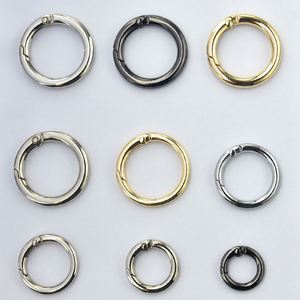 Lanyard Accessories <b>Key</b> <b>Ring</b> Keychain Zinc Alloy Hook <b>Ring</b> Round Carabiner Spring Snap Hook Locking Carabiners Keyring Buckle - Product Image 4