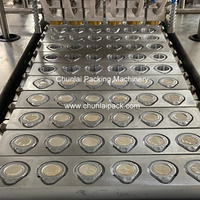 Machine automatique de remplissage et de scellage de coupelles de communion, en acier inoxydable, avec contrôle PLC, pour jus de raisin/vin en papier/feuille d'aluminium