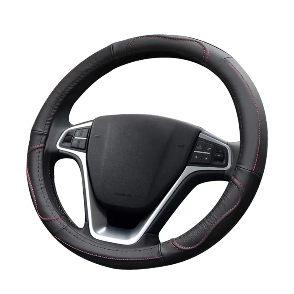 New Arrival Leather Steering Wheel Cover Customize Car Steering Wheel Cover