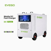 Sistem Pengisian Daya Penyimpanan Energi Mobile EVEGO 60kW Berdaya Tinggi, Baterai LifePO4 100kWh, Sesuai Standar GBT (CCS1/CCS2) DC+AC Charge Gun IP54
