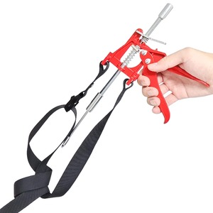 Kit de réparation de pneus portable avec pistolet à inserts, outil robuste pour la réparation des crevaisons de pneus sans chambre à air de voitures et motos - Product Image 1