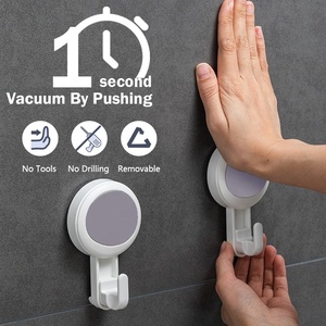 2 pz/set a parete resistente montato a parete gancio appeso bagno cucina <span class=keywords><strong>ganci</strong></span> per appendere a parete <span class=keywords><strong>ventosa</strong></span> <span class=keywords><strong>con</strong></span> <span class=keywords><strong>ganci</strong></span> - Product Image 3