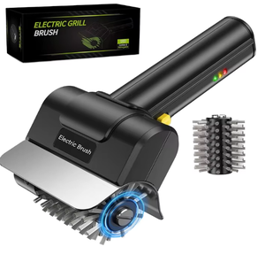Cepillo Eléctrico para Parrilla, 2000mAh, Inalámbrico, con LED, de Acero Inoxidable, Giratorio, Recargable, Herramienta de Limpieza para Parrillas de Barbacoa - Product Image 1