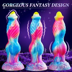 10,23 Zoll Riesiger dicker Drache Monster Big Dildos Anal Sexspielzeug U-Punkt G-Punkt Vibrierender Schub Tier Fantasy <span class=keywords><strong>Dildo</strong></span> für Frauen - Product Image 5