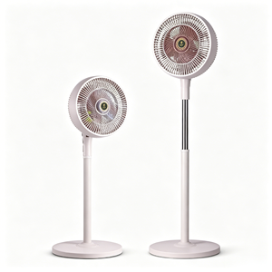 Ventilateur pour enfant et femme enceinte avec grille de sécurité renforcée, tige télescopique multi-ajustable et pales de qualité aérospatiale – En stock - Product Image 2