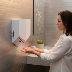 Secador de Manos W-101 Económico para Hoteles y Oficinas, Secado Rápido, LED Azul, ABS, para Baños Públicos Comerciales W-101 1. Compatible con Ada - Product Image 3