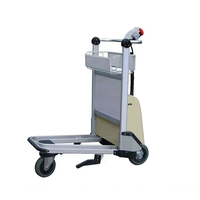 Carrito de equipaje de aeropuerto con plataforma de tres ruedas resistente al desgaste con construcción de aluminio OEM personalizable