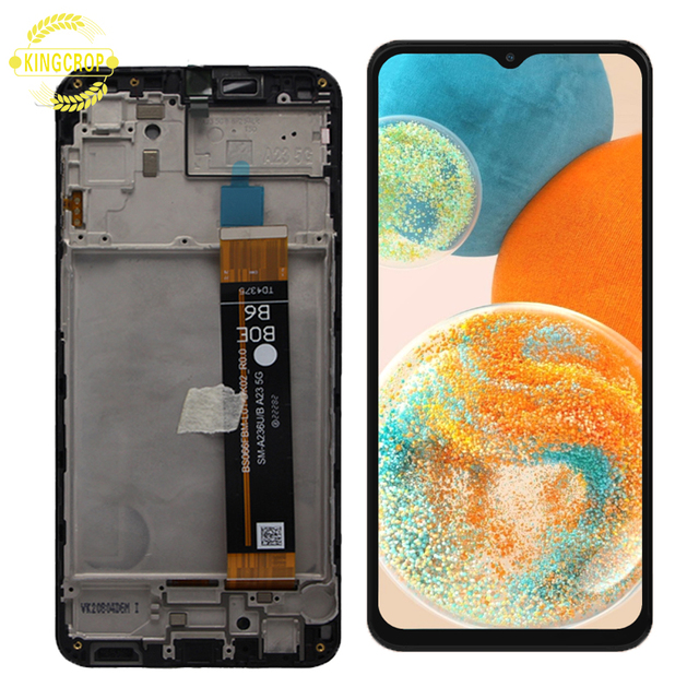 6.6" Original Display for Samsung Galaxy A23 5G SM-A236U A236B A236E LCD Touch Screen Replacement Spare Repair Parts With Frame